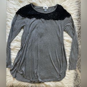 Old Navy lace panel tunic top